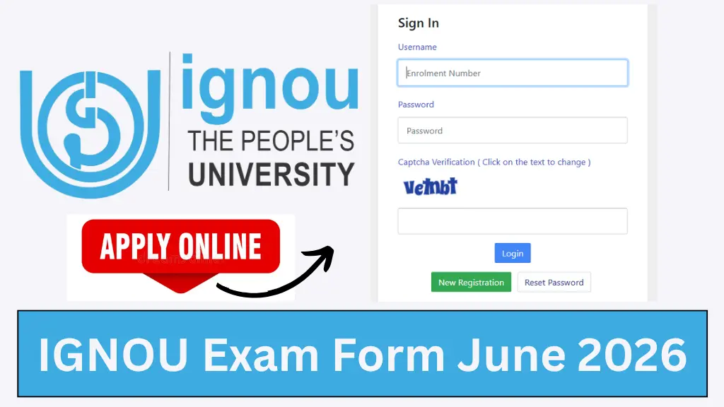 IGNOU Exam Form June 2026
